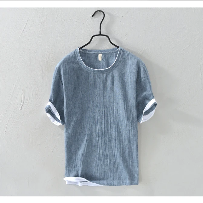 

China hemp clothing manufacturers wholesale o - neck WASHED 100% pure hemp/linen t-shirts,Customizable logo
