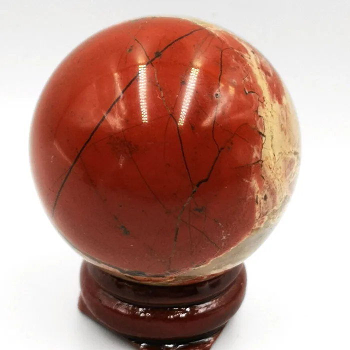 
New Products Natural Beautiful Red Jasper Jade Quartz Crystal Sphere Balls 