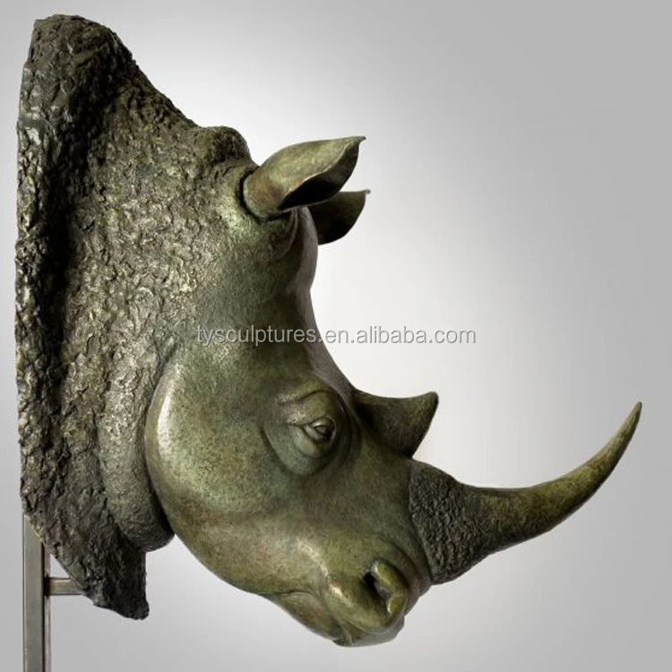 Interior Wall Hanging Bronze Horse Head Sculpture For Decoration