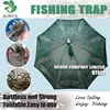 Fishing Trap: UT861Portable Folded Fishing Net Fish Shrimp Minnow Crayfish Crab Baits Cast Mesh Trap automatic 8 sides 8 Holes