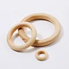 Organic maple wood baby wooden teething ring for necklace