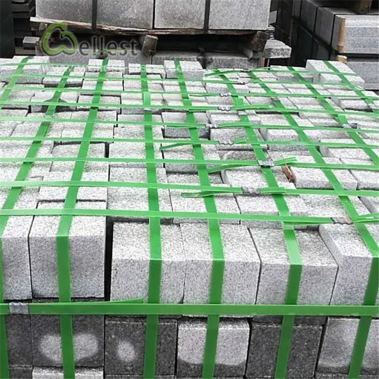 
Premium Chamfered Polish Grey Granite Curbstone 