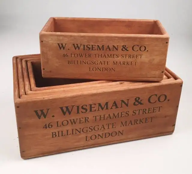 Cheap Home Decor Country Box Rustic Homeware Crates Wooden Crate Box