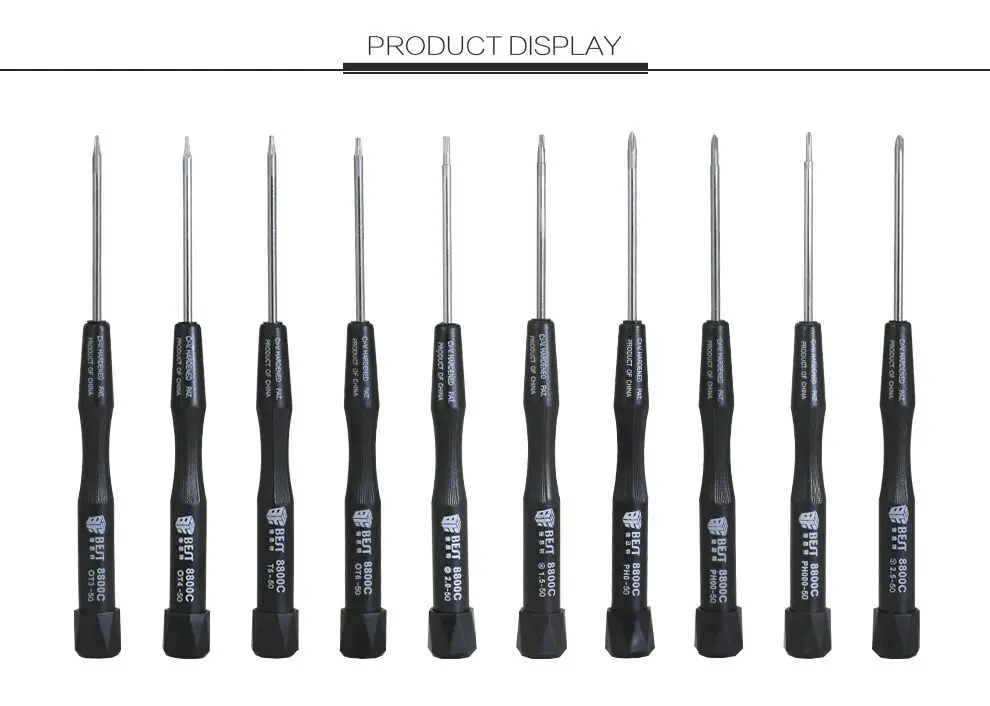 BEST 8800C Wholesale Precision Cross Head Phillips Torx Mobile Phone Repairing Tools for Macbook Pro Laptop