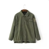 long sleeve lapel badges frayed handmade beads washable jacket
