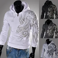 

Walson Europe and the United States Men's Spring hoodie England Men Slim personality printing hedging hooded sweater jacket