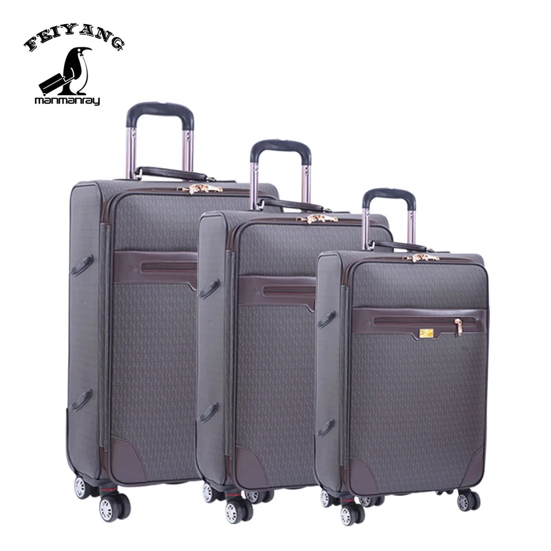 

2018 hot selling soft 20''24''26'' trolley pu leather luggage set factory, Variety