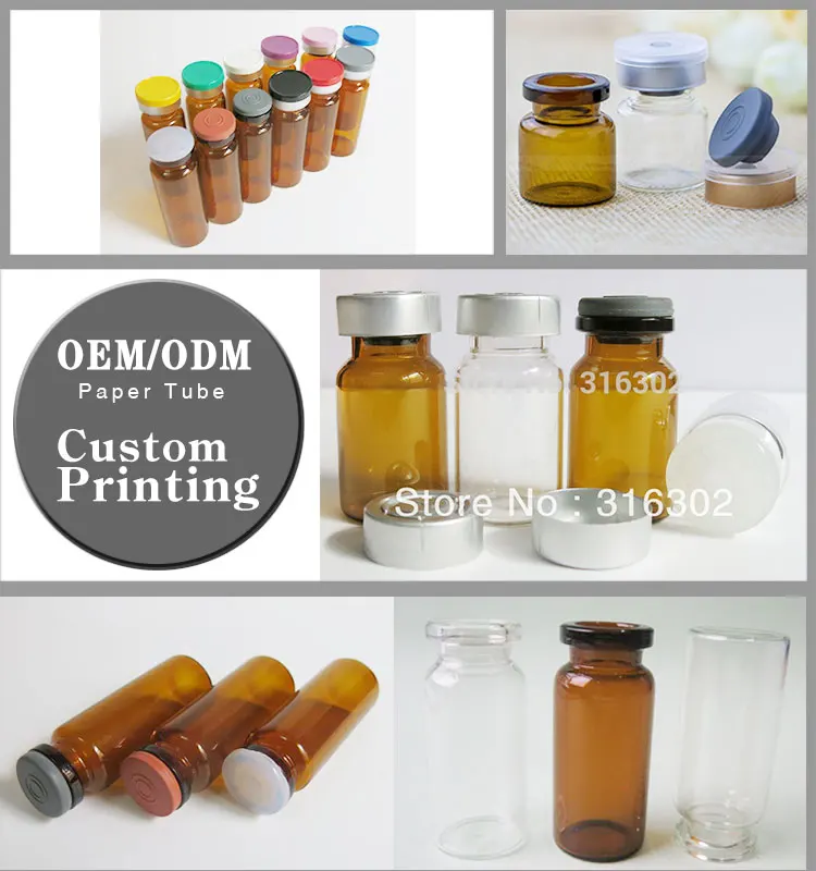 Wholesale Ecofriendly Small Plastic Vials Clear Amber Vails Customized