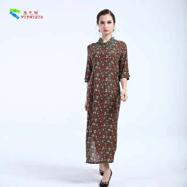 long traditional one piece dress