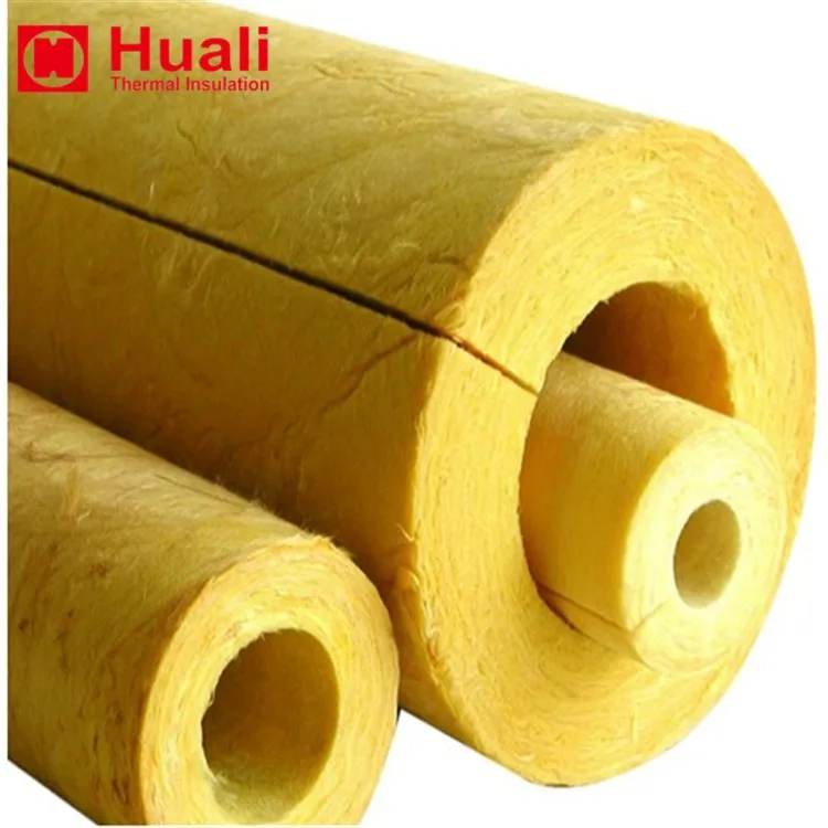 Heat Insulation Fiberglass Wool Pipe Cover Central Heating Glass Wool