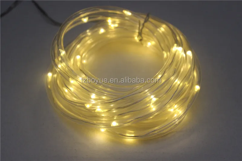 Micro led solar rope light outdoor waterproof tube light