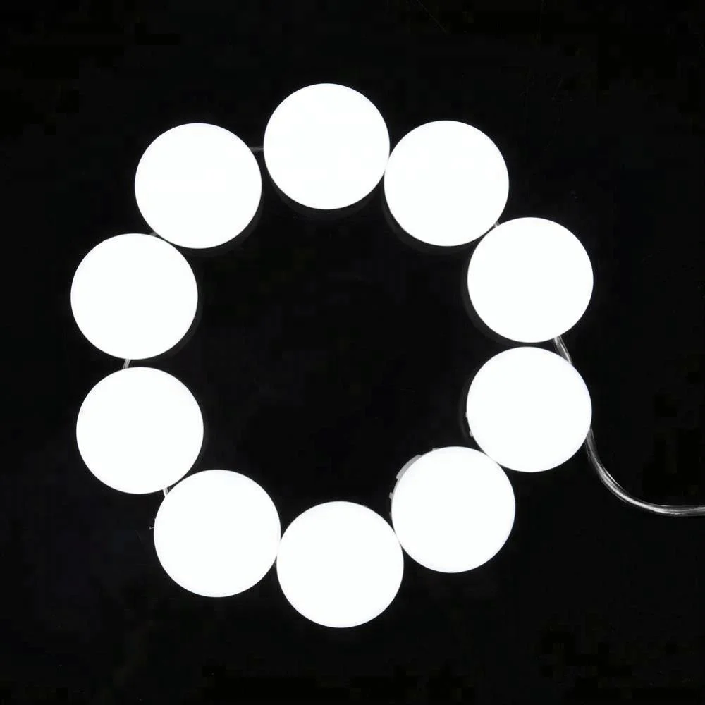 Hollywood Style Makeup Dressing Table Set with Dimmable 10 LED Bulbs DIY 12V LED Vanity Mirror Lights