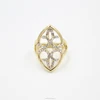 Zinc Alloy Gold Plated Full Rhinestone Ring For Women Jewelry