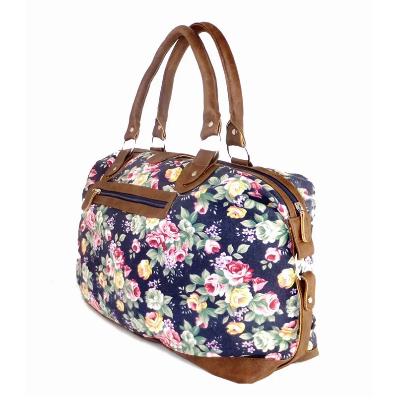 floral holdall bag