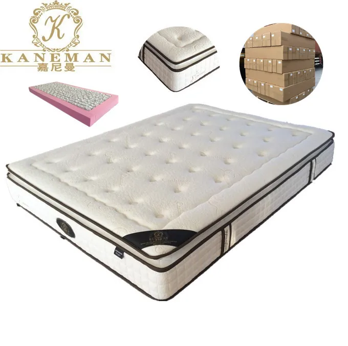 Sleepwell Queen Size 10inch Luxury Natural Latex Foam Encased Pocket