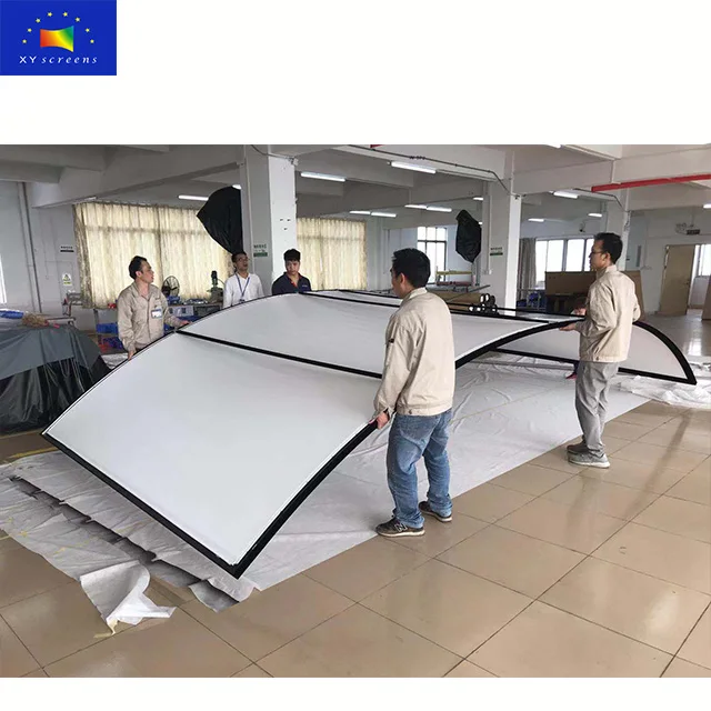 Curved fixed frame Projector Screen,projection screen,180 degree curved projection screen ,xyscreen