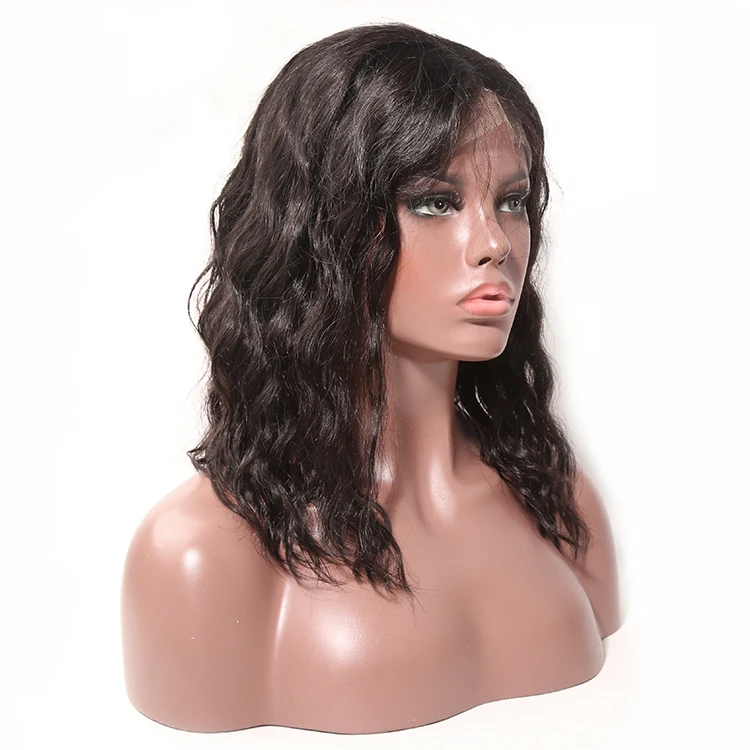 JP Wavy Short Bob Wigs Lace Front Human Hair Wigs For Black Women Pre Plucked Peruvian Remy Hair Wigs With Baby Hair
