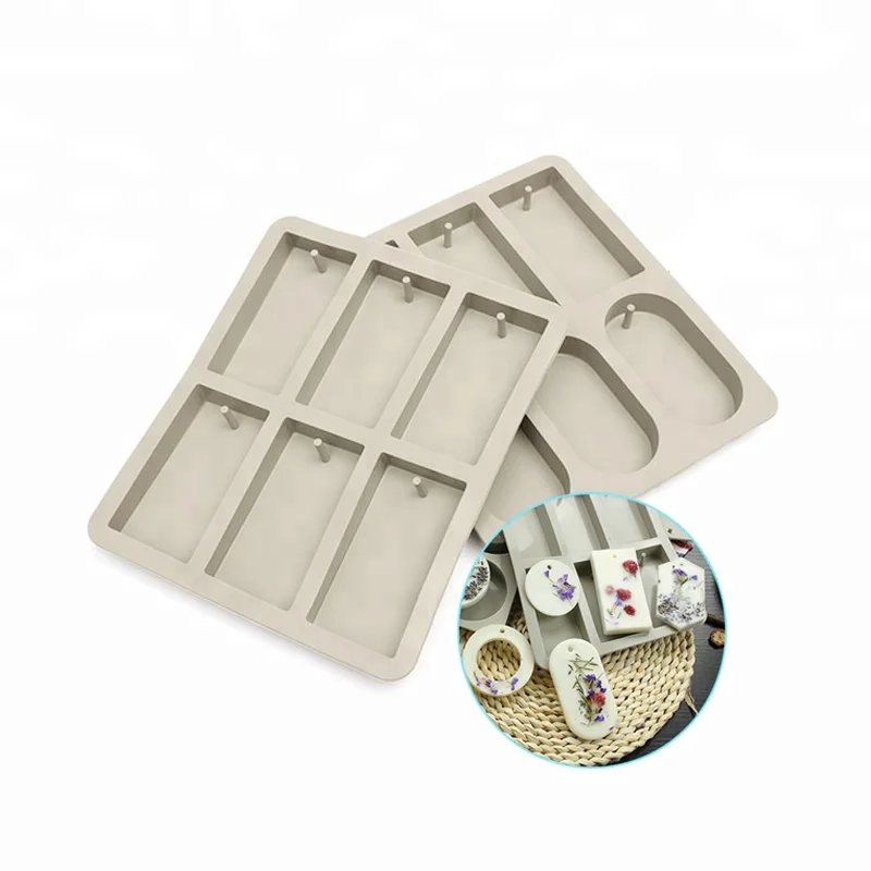 DIY Rectangle Aromatherapy Soap Candle Silicone Wax Mold