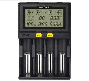 INLIFE 18650 Smart Battery Charger 4 Slot LCD Screen