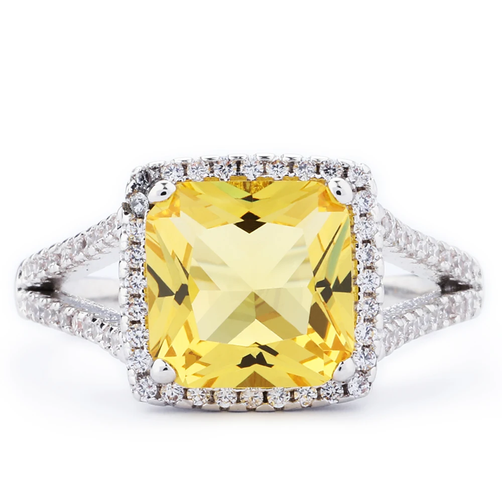 

Price white gold yellow sapphire rings jewelry women 925 sterling silver