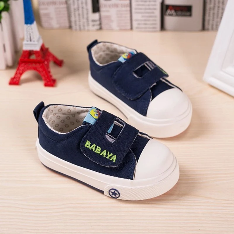 Kids Sneakers 2016 New Spring Canvas Shoes for Children Sport Breathable Jeans Denim Flat Sneakers Baby
