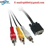 Great stability VGA to TV Cable VGA to RCA Splitter Converter Cable