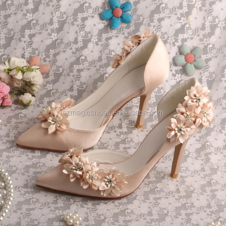 champagne gold wedding shoes