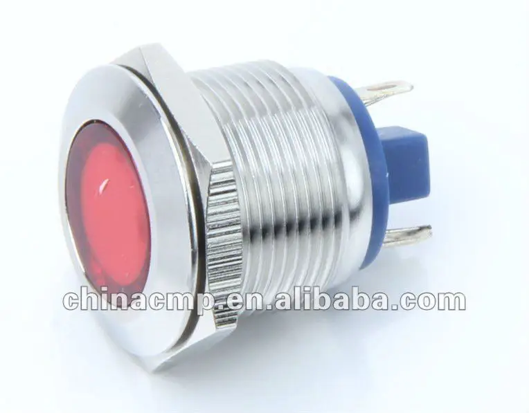 19mm metal Pilot lamp(lower price fast delivery) Waterproof 12v led indicator light
