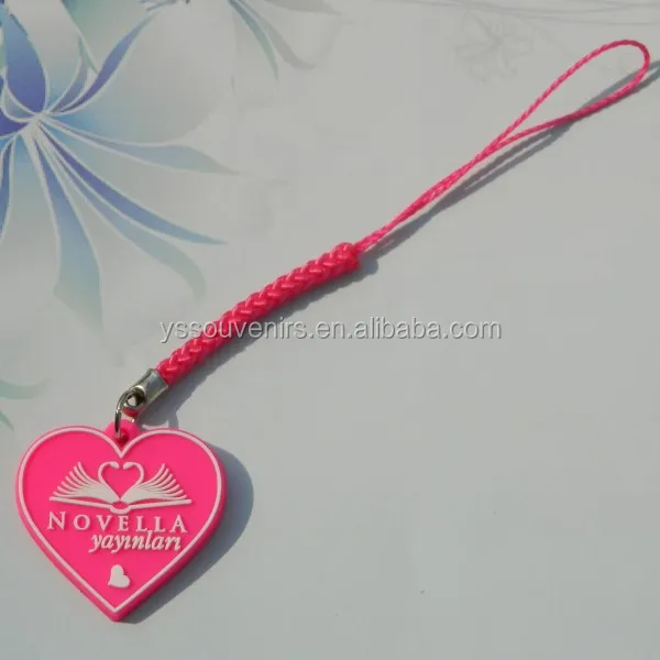 Weddings decoration heart shape soft pvc mobile phone charm Weddings decoration heart shape soft pvc mobile phone charm