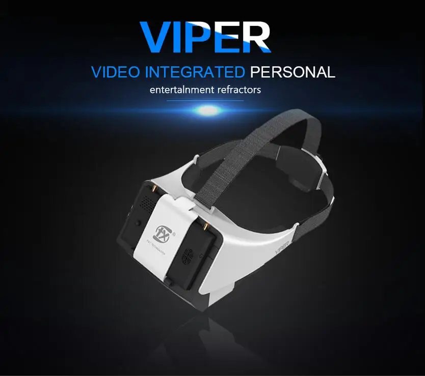 FXT 5.8G VIPER 5 inches FPV goggle video glasses Support Wearing glasses with DVR recording