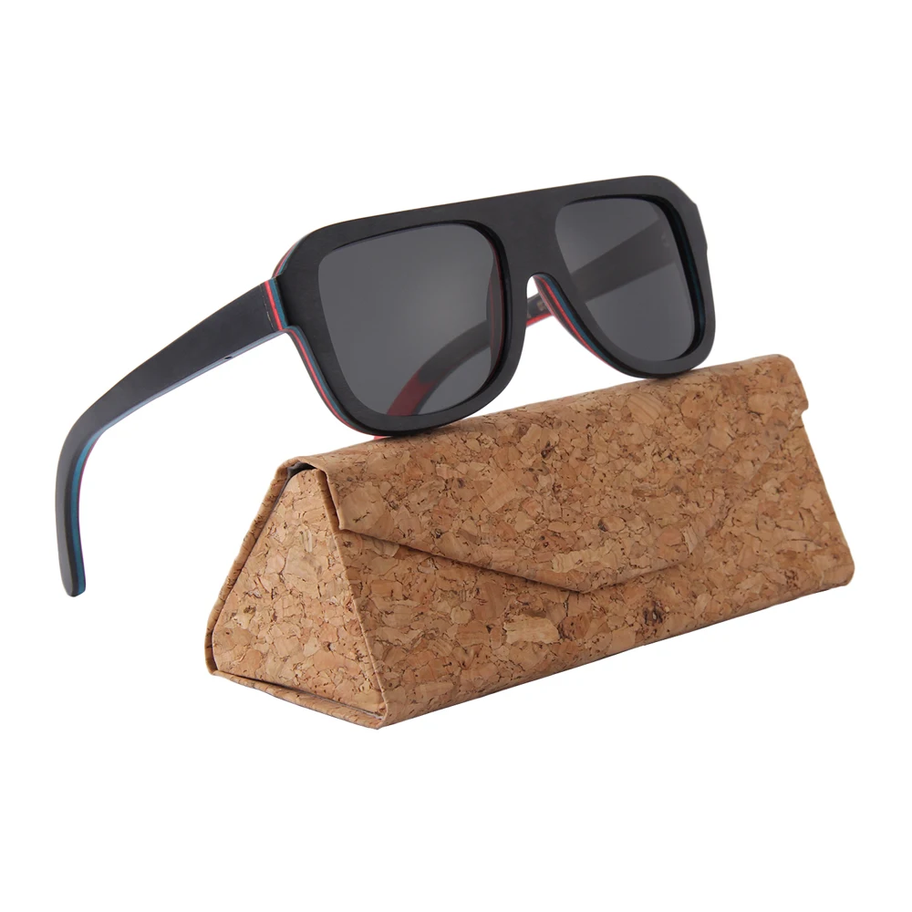 

skateboard promotional wood frame glasses custom polarized sunglasses, Custom logo