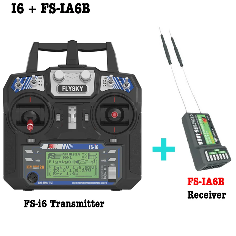 Flysky Fs-i6 Fs I6 2.4g 6ch Rc Transmitter With Fs-ia6 Or Ia6b Receiver ...