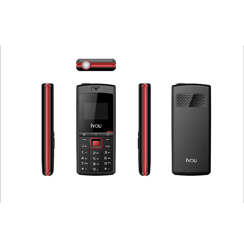iYOU 2G GSM Dual SIM Four Band Senior Feature Phone With Torch wireless FM Radio for facebook big speaker music phone no camera