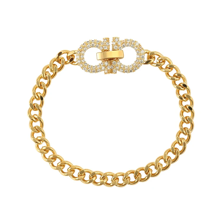 

bracelet-103 xuping bracciale, luxury 14k gold plated bracalete