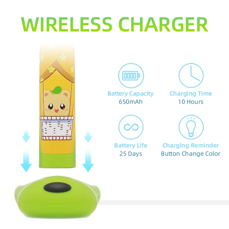 Sonic Electric Toothbrush Bluetoothes APP Children's Electric Toothbrush Kids 