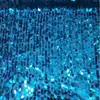 Mermaid Sequin Textile Cloth Material 9mm Big Oval Sequin Embroidery Fabric