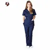 Hot Sale Doctor uniforms medical nursing scrubs uniform clinic scrub sets short sleeve tops+pants uniform