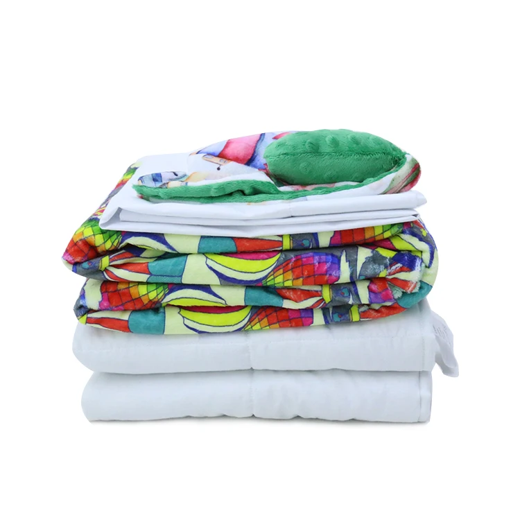 100% Polyester Minky Heavy Weighted Throw Blanket Set For Kid - Buy