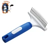 Light weight pet grooming comb single row needle dog hair cleaning dog model grooming