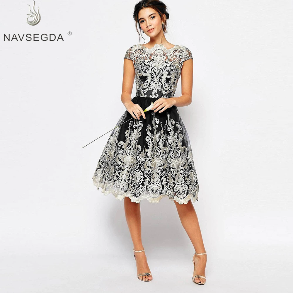 

NAVSEGDA 2019 Retro gauze embroidered pompous patchwork dress for women