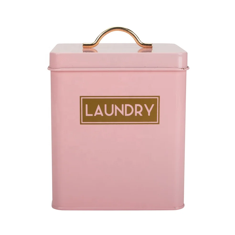 Enamel Home Soda Steel Laundry Powder Detergent Storage Container