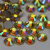 ab colorful flatback rhinestone nail art for clothes glass beads nail flatback rhinestone