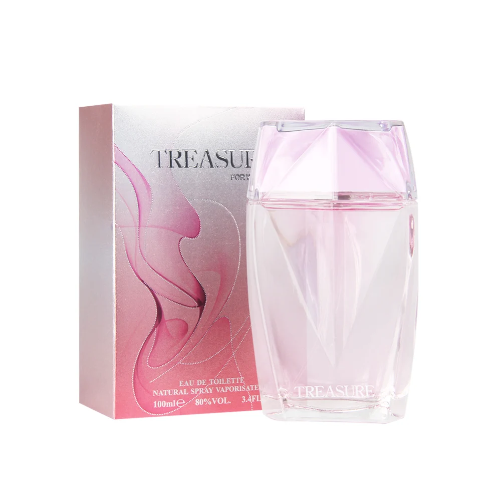 

Zuofun Fashion Cheapest 100ml Treasure Pink Brand Floral Fruit Women Perfume, Customized