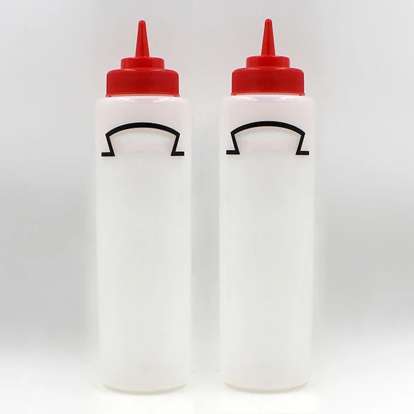 Vogue Clear Wide Neck Squeeze Saus Fles 32 oz Voedsel Ketchup Mosterd Dispenser