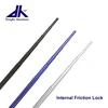 Lightweight small aluminum telescopic pole with internal friction lock