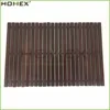 Non-Slip Bamboo Bath Mat in Walnut/Rolling and Folding Floor Mat/Homex_FSC/BSCI Factory