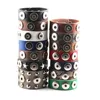 Multi Color Genuine 23cm Leather Snap Charms Bangle Bracelet Fit 18mm Ginger Snap Button Jewelry