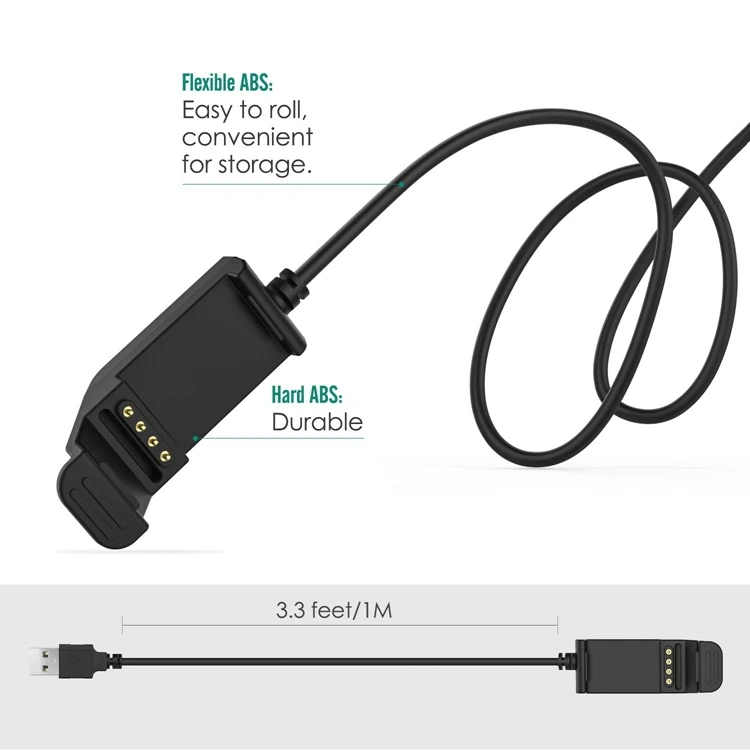 Usb Charging Data Cable Charger Adapter For Garmin Edge 20 25 Fitness