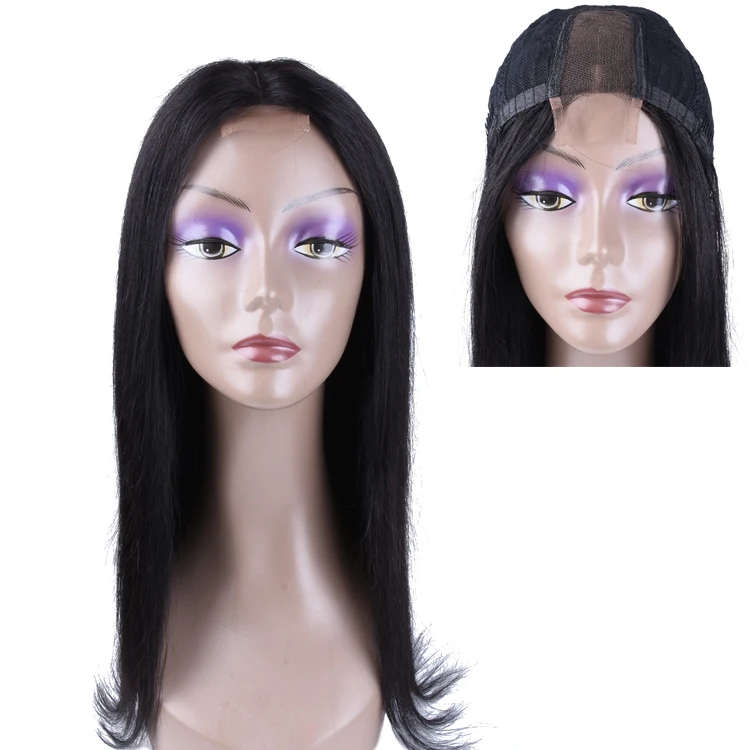 

natural color straight and body wave 2*4 lace closure wig in stock