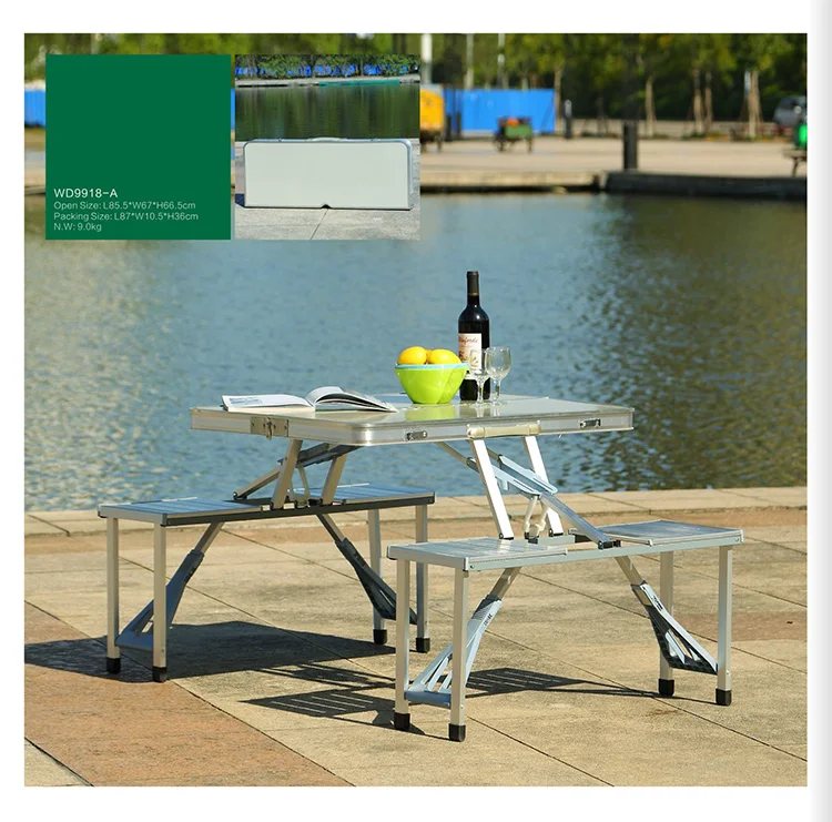 Tuoye Folding Aluminium Camping Picnic Table And Chairs Set Buy High